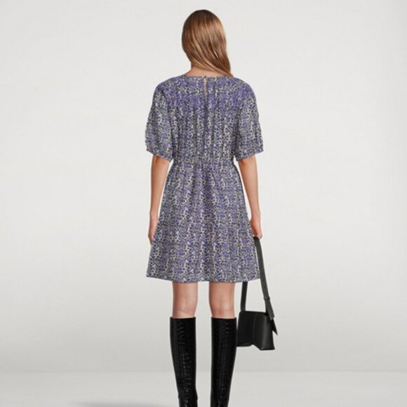 BA&SH Iris Puff-Sleeve Dress in Floral Print - Picture 4 of 4